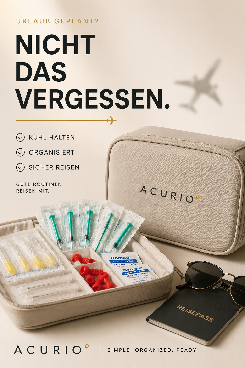 Abnehmspritze im Urlaub: Reisen mit GLP-1 Pen, Medikamenten & Zubehör richtig vorbereiten