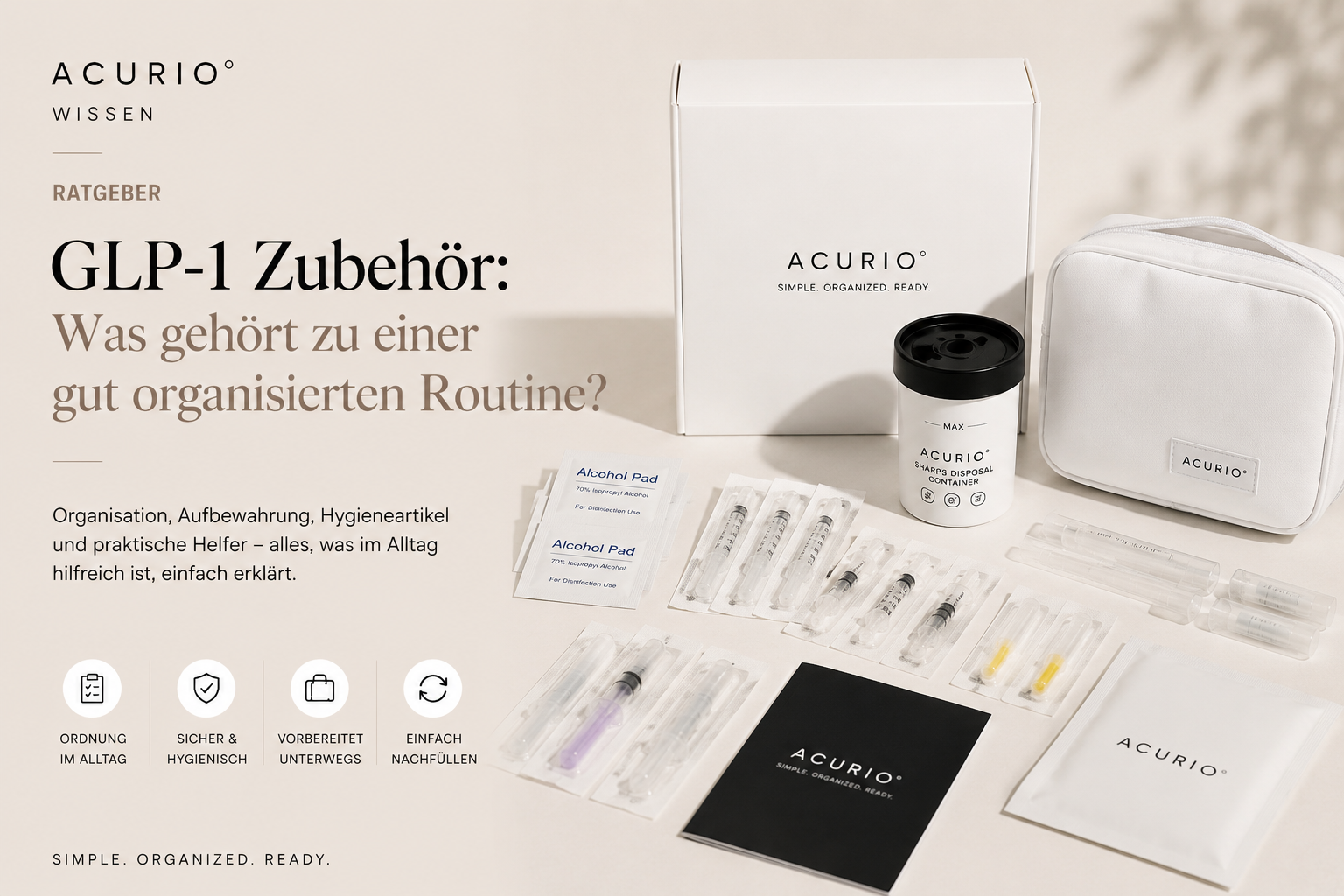 GLP-1 Zubehör: Was gehört zu einer gut organisierten Routine?